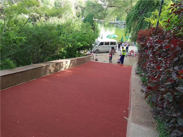 湛江彩色路面施工